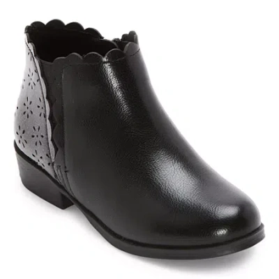 Thereabouts Girls Pima Flat Heel Booties In Black
