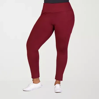 24seven Comfort Apparel Womens Plus Yoga Pant In Brown