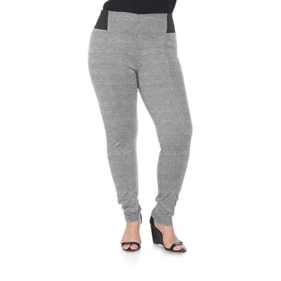 White Mark Womens Plus Skinny Mid Rise Pant In Gray