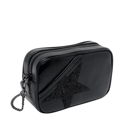 Golden Goose Deluxe Brand Mini Star Embellished Shoulder Bag In Black