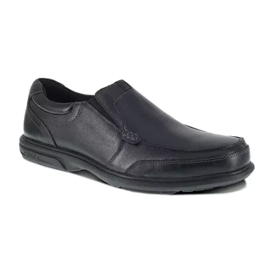 Florsheim Work Fe2020 Mens Round Steel Toe Work Shoes In Black