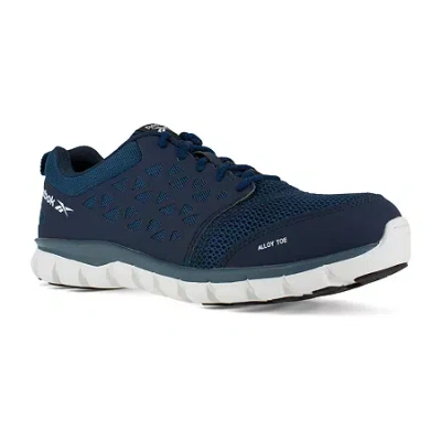 Reebok Work 4043 Mens Bike Closed Toe Work Shoes In Blue