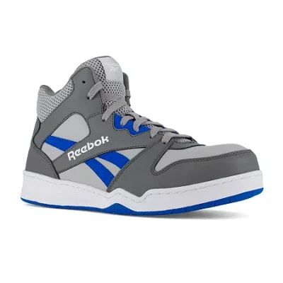 Reebok Work 4135 Mens Moc Closed Toe Work Shoes In Gray