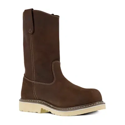 Iron Age Ia5090 Mens Round Composite Toe Work Shoes In Brown