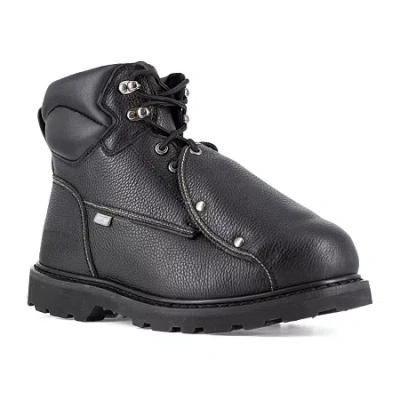 Iron Age Ia5016 Mens Round Steel Toe Work Shoes In Black