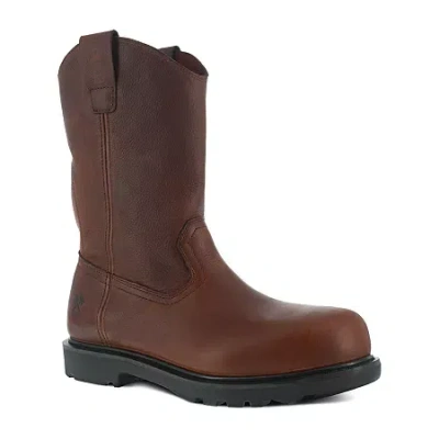 Iron Age Ia0194 Mens Round Composite Toe Work Shoes In Brown