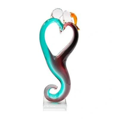 Dale Tiffany 12.5" Tresor Art Glass Figurine In Blue