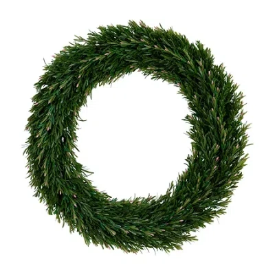 Nearly Natural 24in. Green Rosemary Wreath In Green