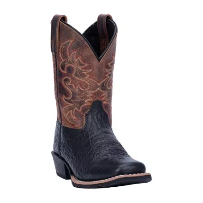 Dan Post Little & Big Kid Boys Little River Stacked Heel Cowboy Boots In Animal Print