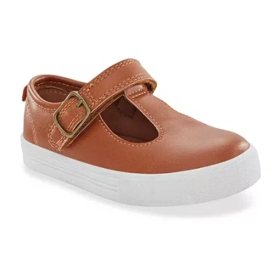 Oshkosh Gracey Toddler Girls Round Closed Toe Mary Jane Shoes In Brown