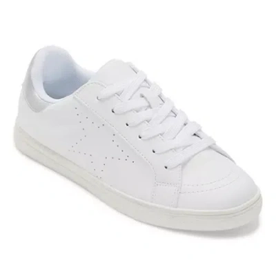 Thereabouts Little & Big Girls Sliver Lace-up Shoes In White