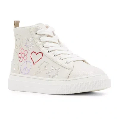 Madden Girl Little And Big Girls Explore Lace-up Sneakers In White