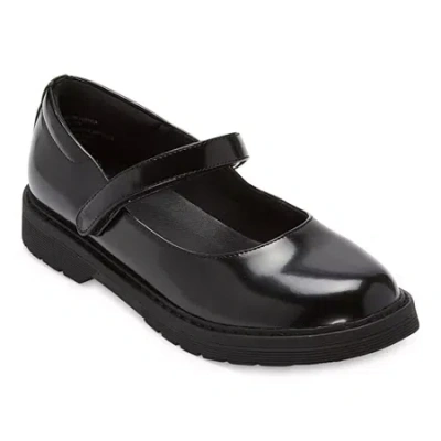 Thereabouts Flutter Girls Round Closed Toe Mary Jane Shoes In Black