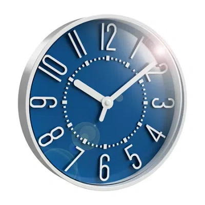 Westclox 10" Blue Raised Numbers Wall Clock In Blue