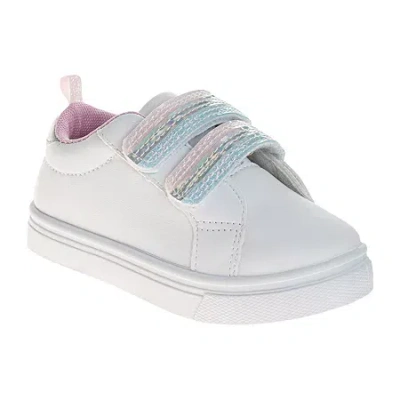 Laura Ashley Girls Round Closed Toe Slip-on Shoe In White