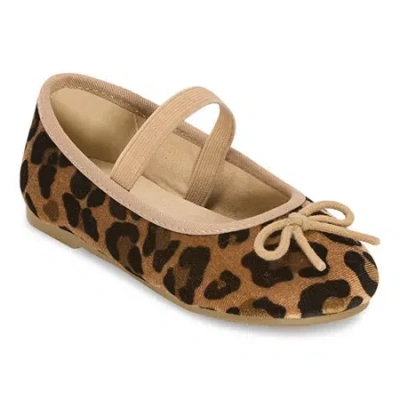 Thereabouts Lil Lexi Girls Round Closed Toe Ballet Flats In Brown
