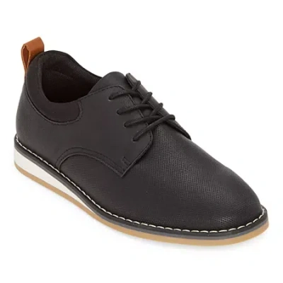 Thereabouts Mackem Little & Big Kid Boys Round Closed Toe Oxford Shoes In Black