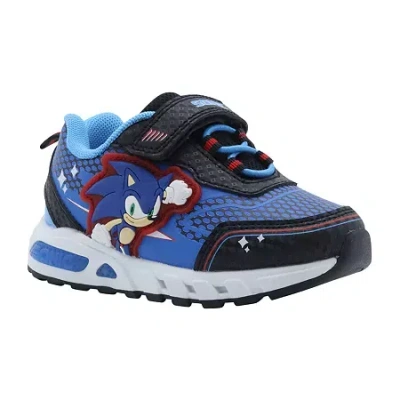 Sega Sonic Boys Bike Closed Toe Slip-on Shoe In Blue