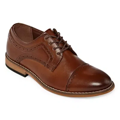 Stacy Adams Dickinson Little & Big Kid Boys Cap Oxford Shoes In Brown