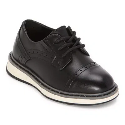 Stafford Lil Cooper Toddler Boys Cap Closed Toe Oxford Shoes In Black