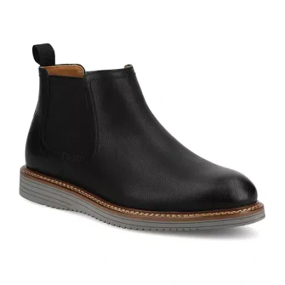 Vance Co. Vance Mens Salter Medium And Wide Width Plain Toe Casual Chelsea Boot In Blue