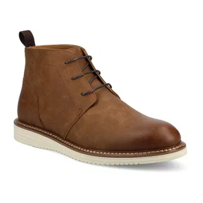 Vance Co. Vance Mens Stratton Medium And Wide Width Plain Toe Casual Chukka Boot In Brown