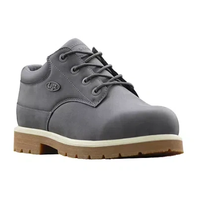 Lugz Drifter Lo Lx Mens Block Heel Lace Up Boots In Gray