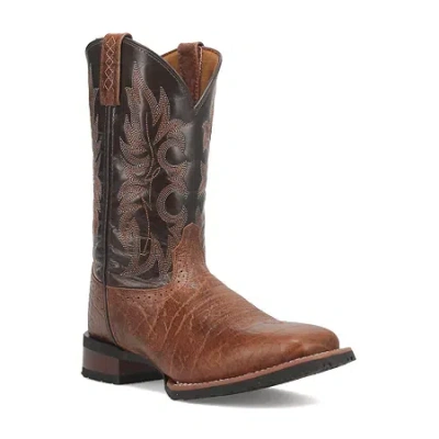 Laredo Mens Broken Bow Flat Heel Cowboy Boots In Brown