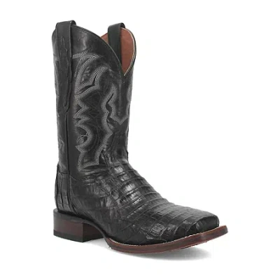 Dan Post Mens Kingsly Flat Heel Cowboy Boots In Black