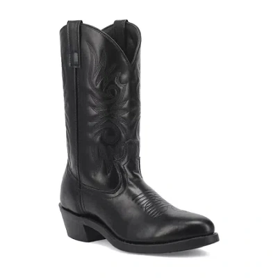 Laredo Mens Paris Flat Heel Cowboy Boots In Black