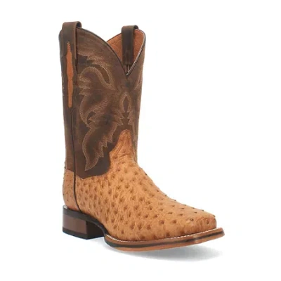 Dan Post Mens Kershaw Flat Heel Cowboy Boots In Brown