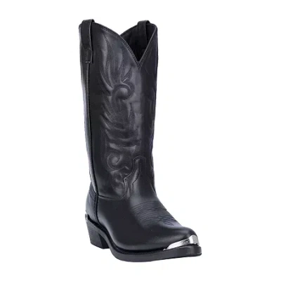 Laredo Mens Mccomb Block Heel Cowboy Boots In Black
