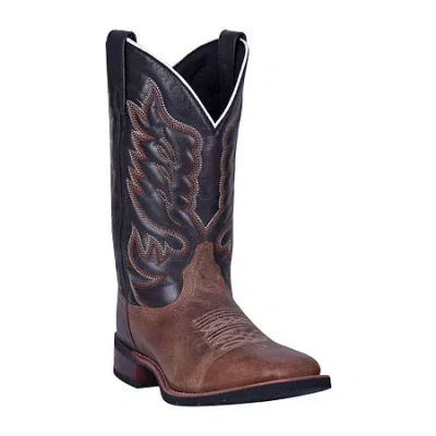 Laredo Mens Montana Block Heel Cowboy Boots In Brown