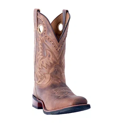 Laredo Mens Kane Block Heel Cowboy Boots In Brown