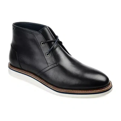 Thomas & Vine Mens Keegan Block Heel Chukka Boots In Black