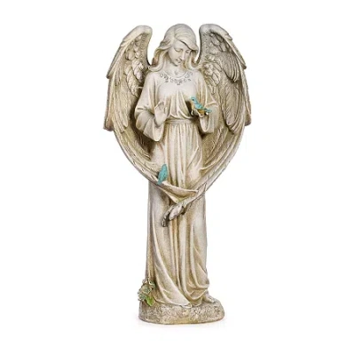 Roman 20in Angel With Birds Statue In Multi