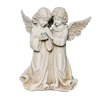 Roman 12.25in Angels Bird Statue In Multi