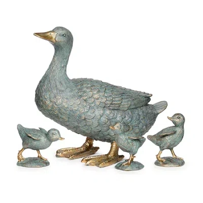 Roman 11in Duck Statue 4-pc. In Multi