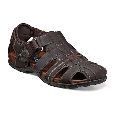 Nunn Bush Mens Rio Bravo Strap Sandals In Brown