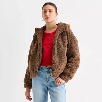 Arizona Womens Juniors Heavyweight Puffer Jacket In Multi