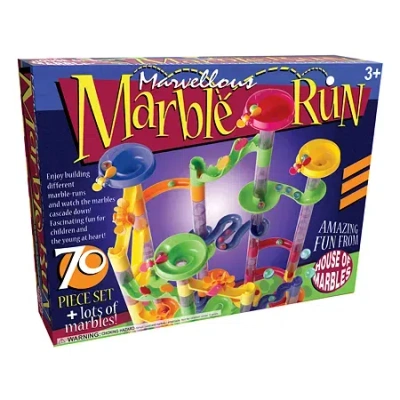 House Of Marbles Marvellous Marble Run - 70 Piece Set Board Game In Multi