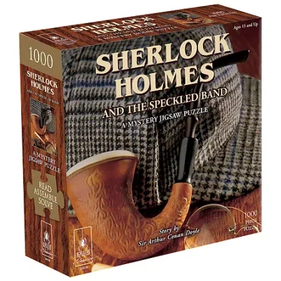 University Games Sherlock Holmes & The Speckled Band Mystery Jigsaw Puzzle: 1000 Pcs In Multi