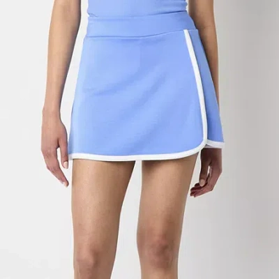 Arizona Built In Shorts Womens Juniors Active Wrap Skirt In Blue