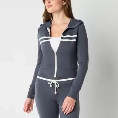 Arizona Womens Juniors Midweight Track Jacket In Multi