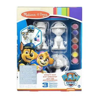 Melissa & Doug Paw Patrol Craft Kit - Pup Figurines Toy Tool In Sand