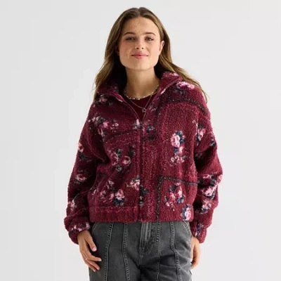 Arizona Womens Juniors Heavyweight Jacket In Red