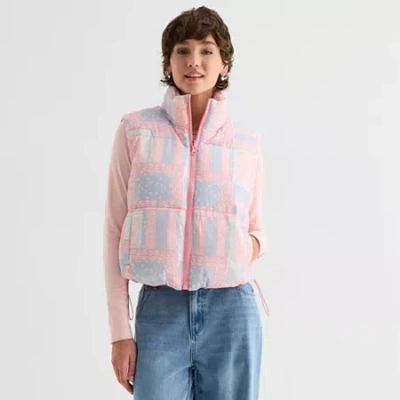 Forever 21 Womens Lightweight Juniors Puffer Vest In Pink