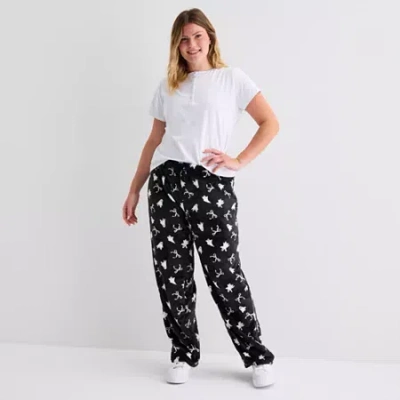 Forever 21 Womens Juniors Plus Pajama Pants In Black