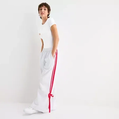 Forever 21 Womens Juniors Wide Leg Fleece Sweatpant In Gray