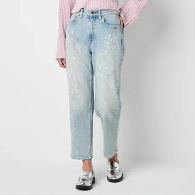 Arizona Womens Juniors Highest Rise Straight Leg Jean In Blue